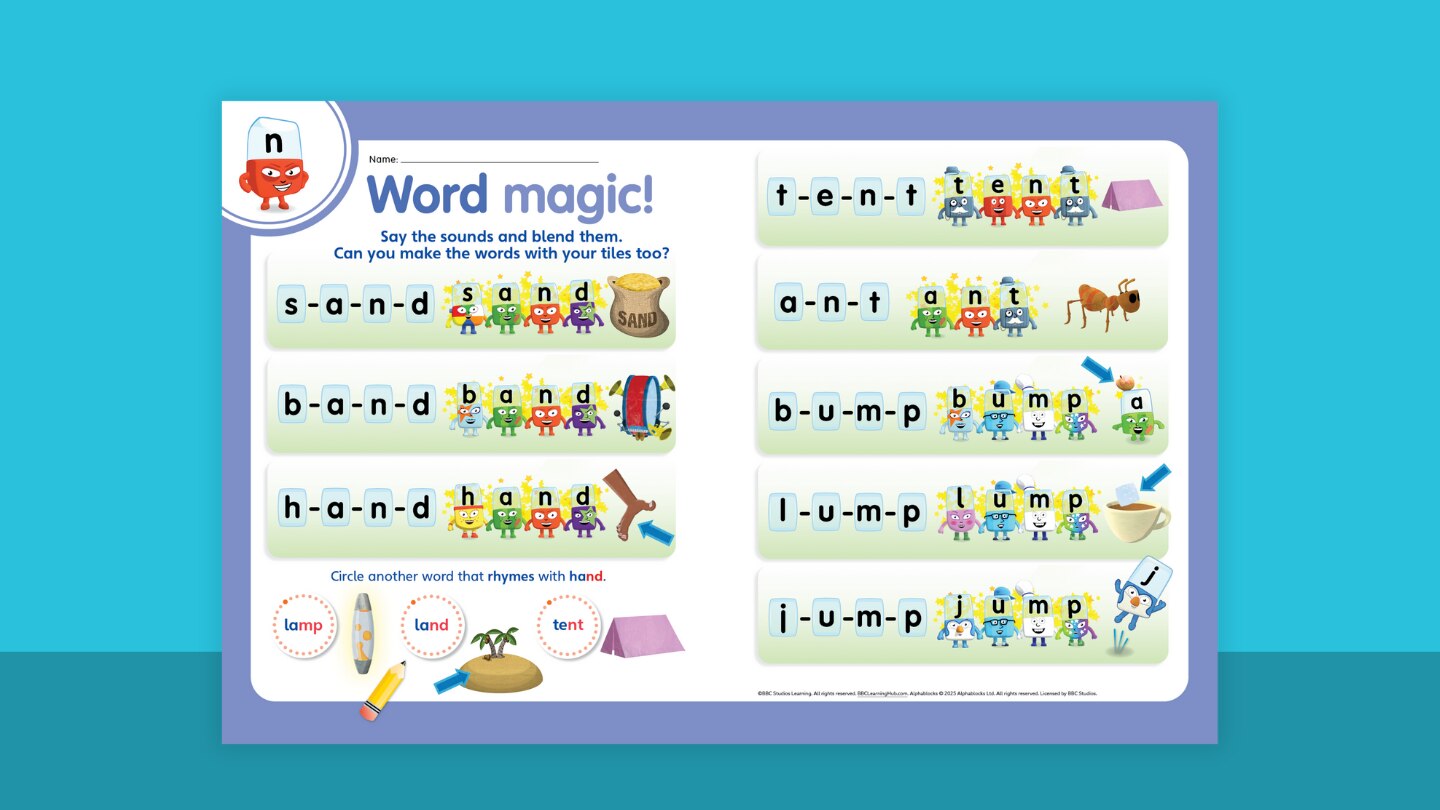 Mixed Alphablocks Word Magic Practice BBC Learning Hub Mixed Alphablocks Word Magic Practice BBC Learning Hub