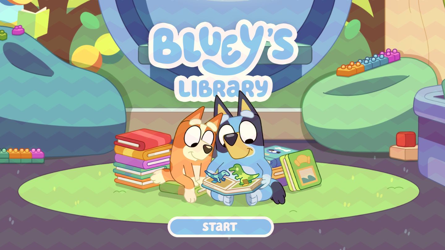 What's Inside Bluey's Library, the New Free Bluey Storytime Game